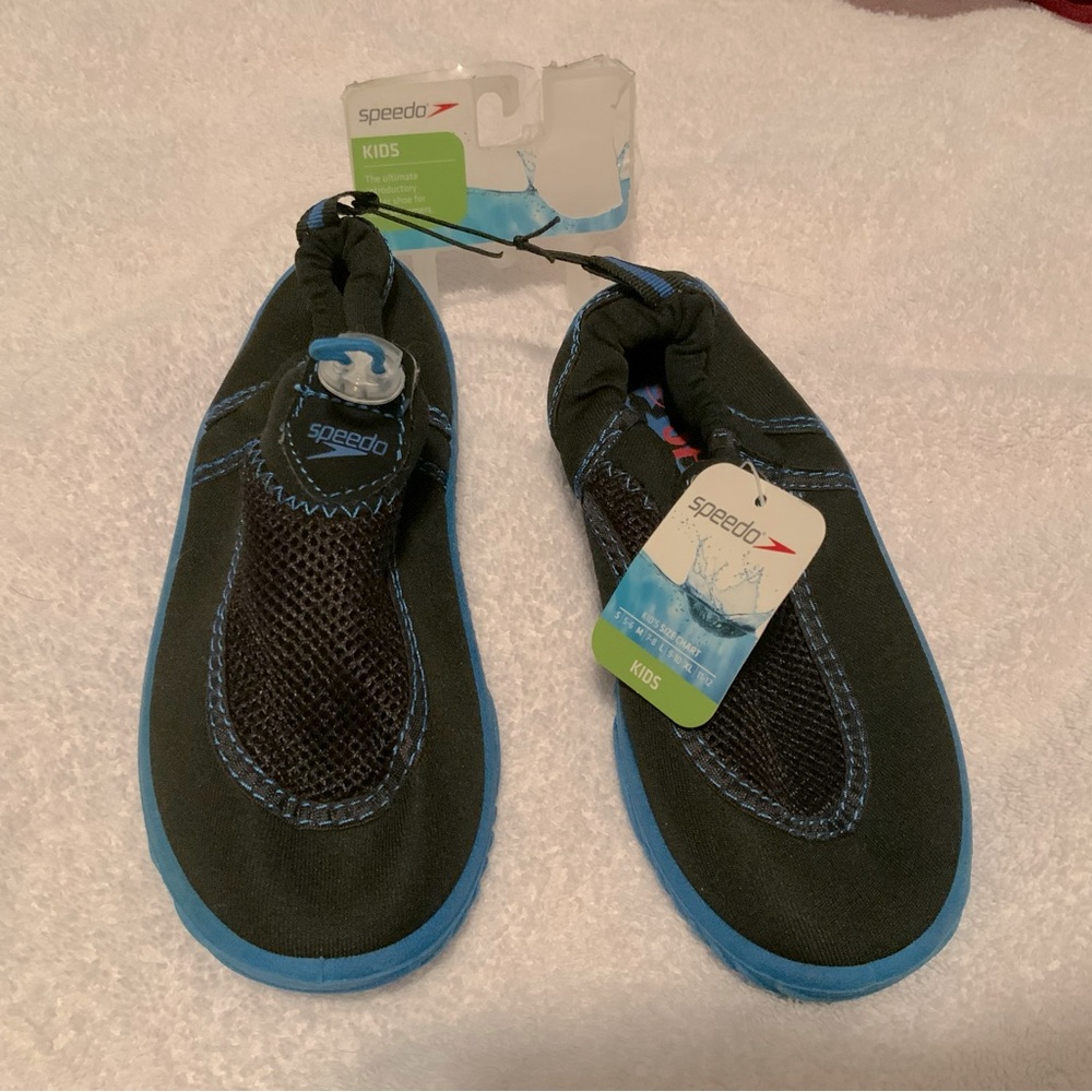Speedo Unisex-Youth Water Shoe Kids baby-boys,Navy/Blue